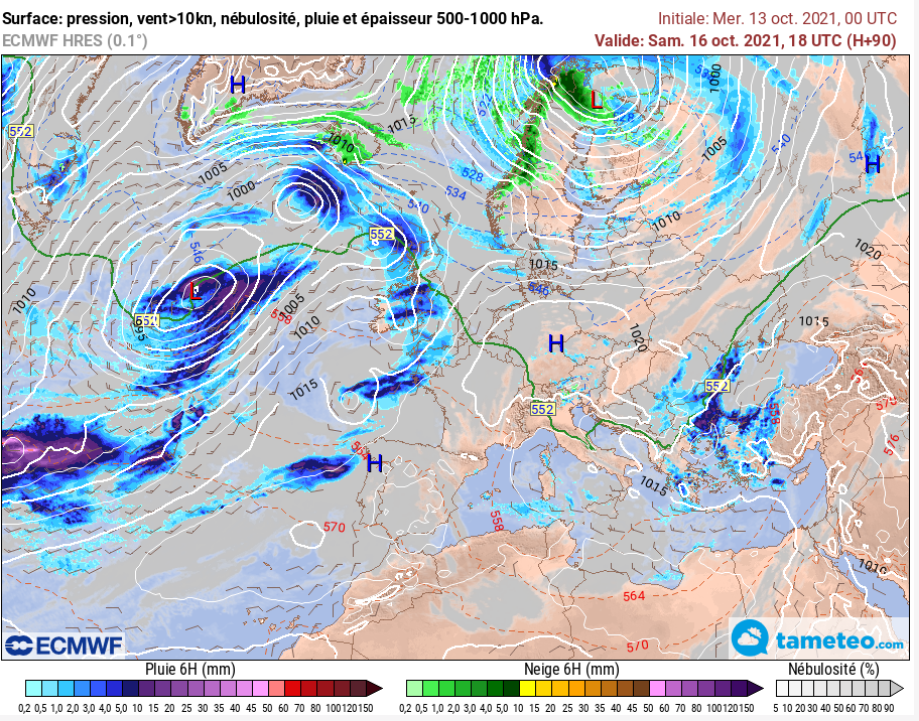Des pluies arriveront pas la Bretagne dimanche en fin de journée Des pluies arriveront pas la Bretagne dimanche en fin de journée