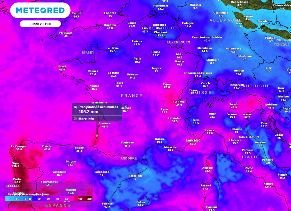 Au cours des prochains jours, les pluies s'annoncent abondantes dans de nombreuses régions. Au cours des prochains jours, les pluies s'annoncent abondantes dans de nombreuses régions.