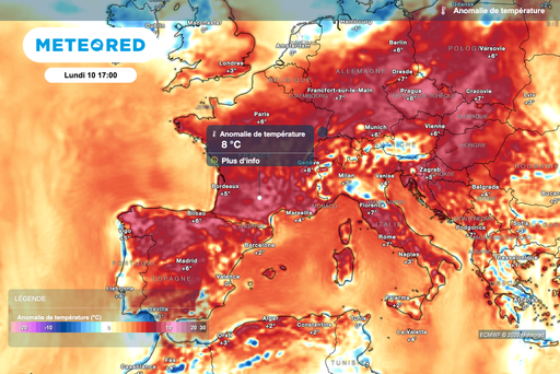 Tendance m&eacute;t&eacute;o &agrave; trois mois, d&rsquo;ao&ucirc;t &agrave; octobre : &laquo; un sc&eacute;nario plus chaud que la normale &raquo; privil&eacute;gi&eacute; par M&eacute;t&eacute;o-France