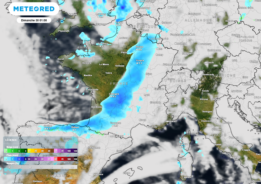 Une perturbation traversera le pays d'ouest en est au cours de ce dernier week-end de novembre. Une perturbation traversera le pays d'ouest en est au cours de ce dernier week-end de novembre.