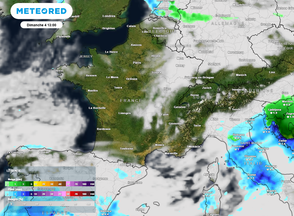 Un temps calme dominera pour le premier week-end de l'année sur tout le pays.