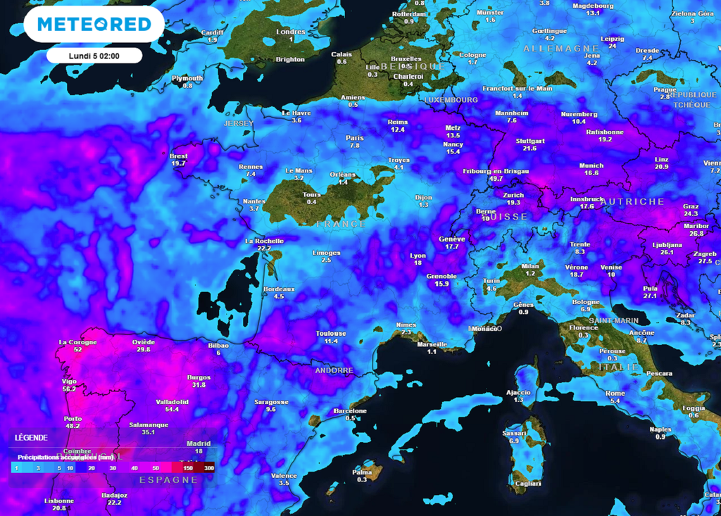 Avec les pluies et les orages attendus ce week-end, peu des régions seront épargnées par le risque de précipitations.