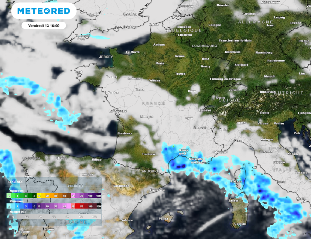 En fin de semaine, c'est dans le sud-est où le temps sera menaçant en liaison avec un minimum dépressionnaire. En fin de semaine, c'est dans le sud-est où le temps sera menaçant en liaison avec un minimum dépressionnaire.