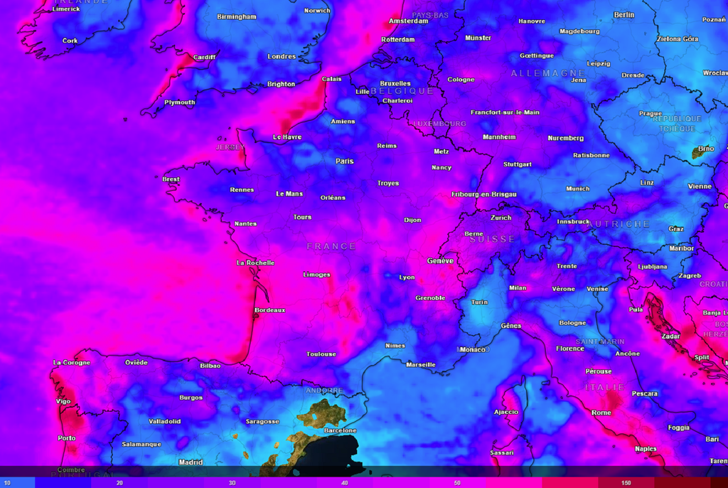 Même si elles seront un peu nombreuses ces prochains jours, les précipitations apporteront encore des cumuls notables du centre-ouest au nord du pays.