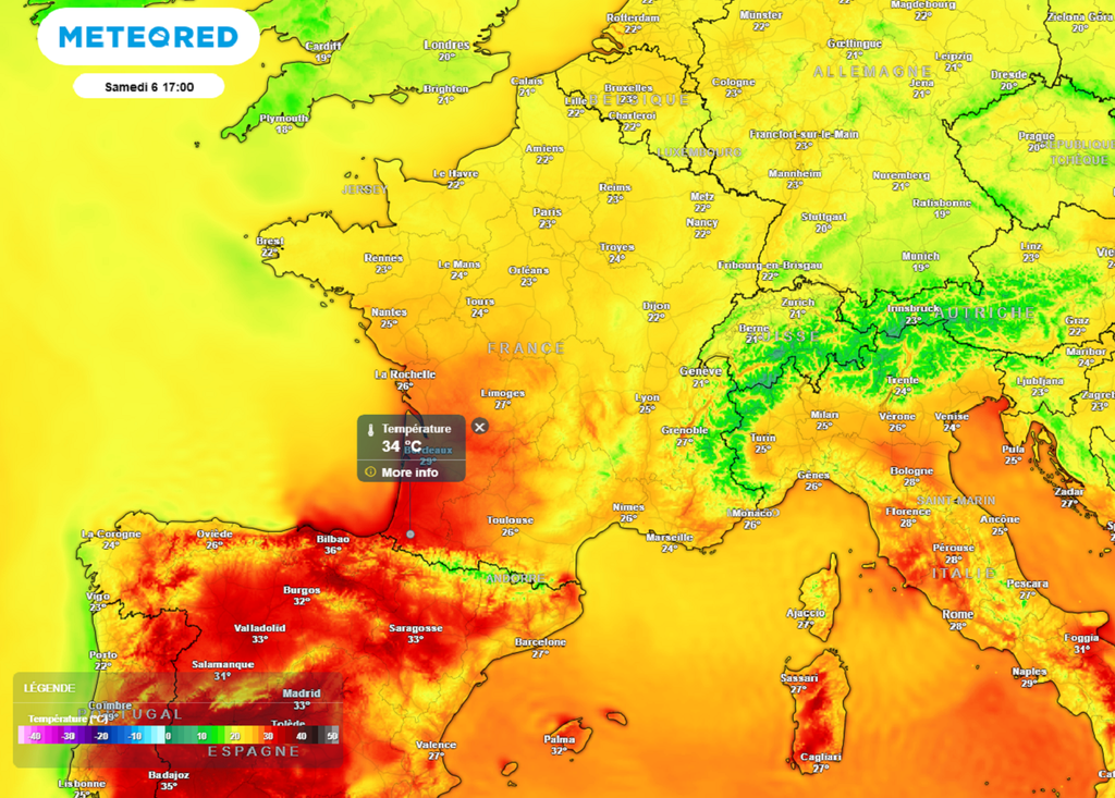La chaleur s'annonce forte dans le sud-ouest ce week-end, avec parfois près de 35°C samedi après-midi.