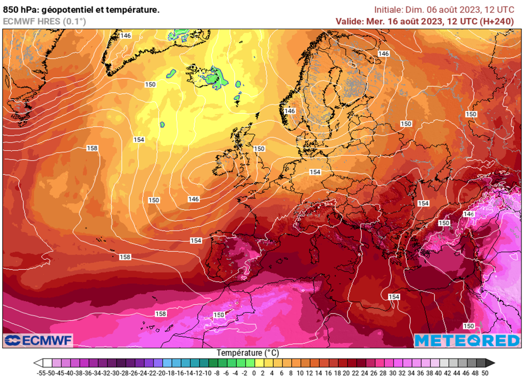 Après le 15 août, une remontée d'air chaud plus vaste sur le pays devrait se mettre en place.