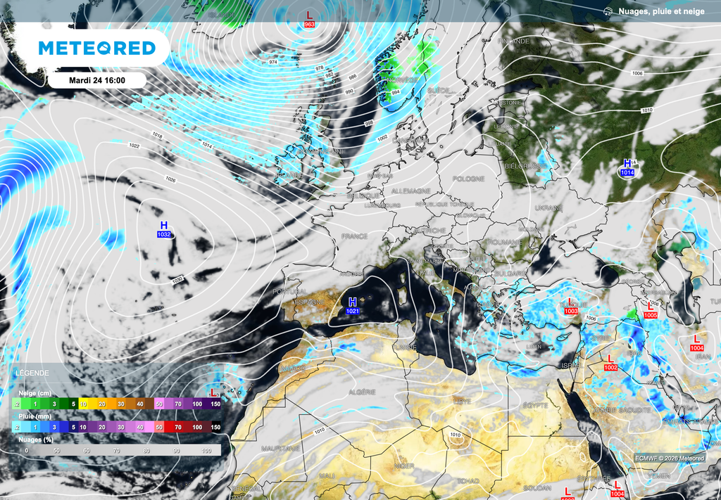 Une configuration favorable à une baisse progressive des températures d'ici la fin du mois de mars. Pas de temps très froid pour autant.