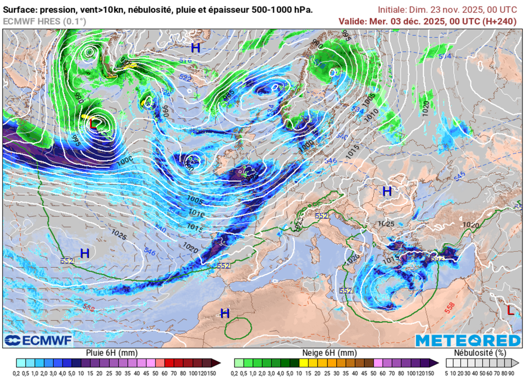 Un régime océanique devrait s'imposer pour début décembre. Un régime océanique devrait s'imposer pour début décembre.