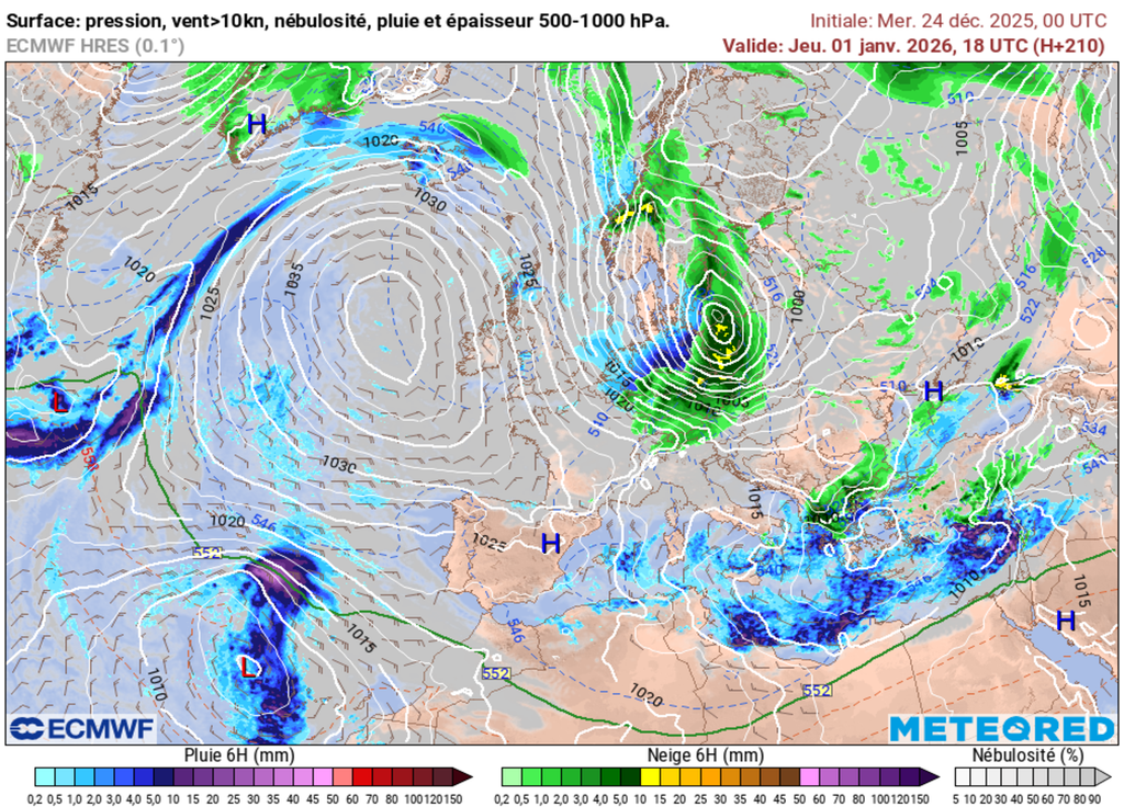 Contexte dépressionnaire notamment à l'est.