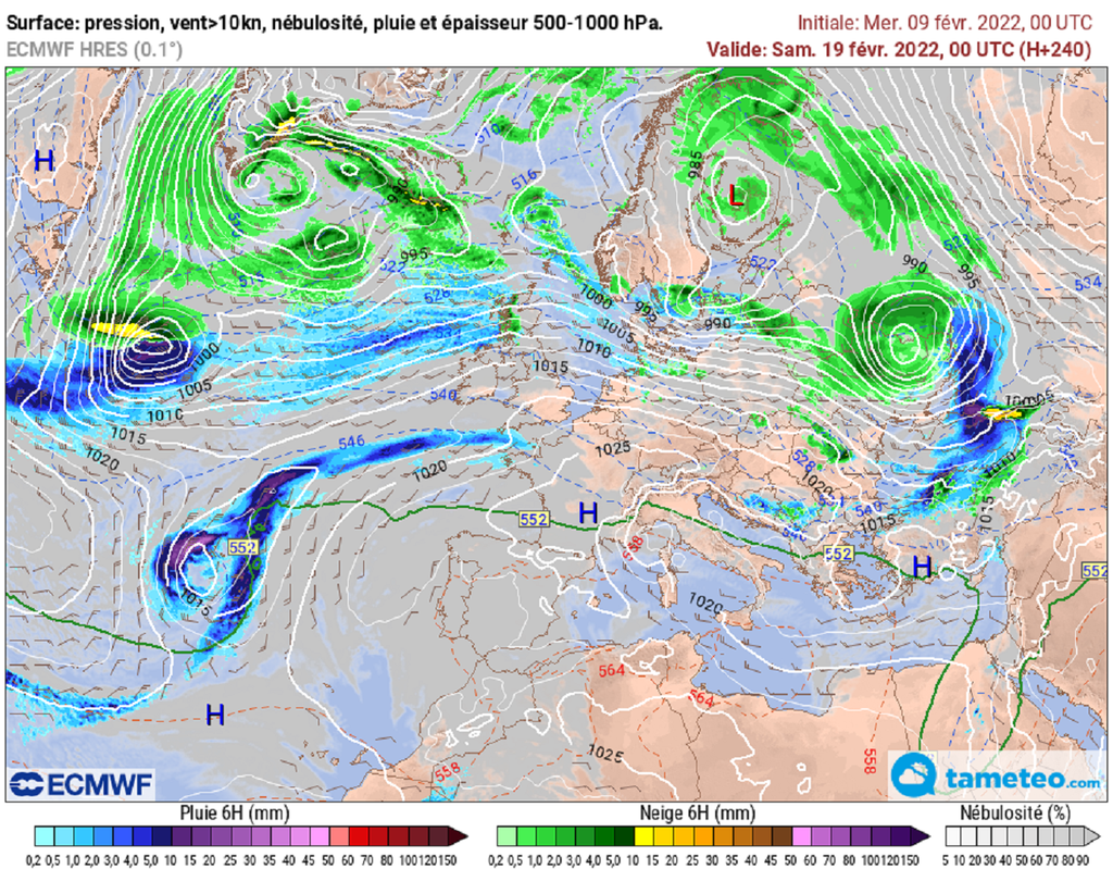 Après quelques jours de temps perturbé, l'anticyclone devrait regonfler en dernière semaine de février et pour débuter le printemps.