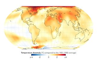 Tendencia continuada del calentamiento de la Tierra en 2021