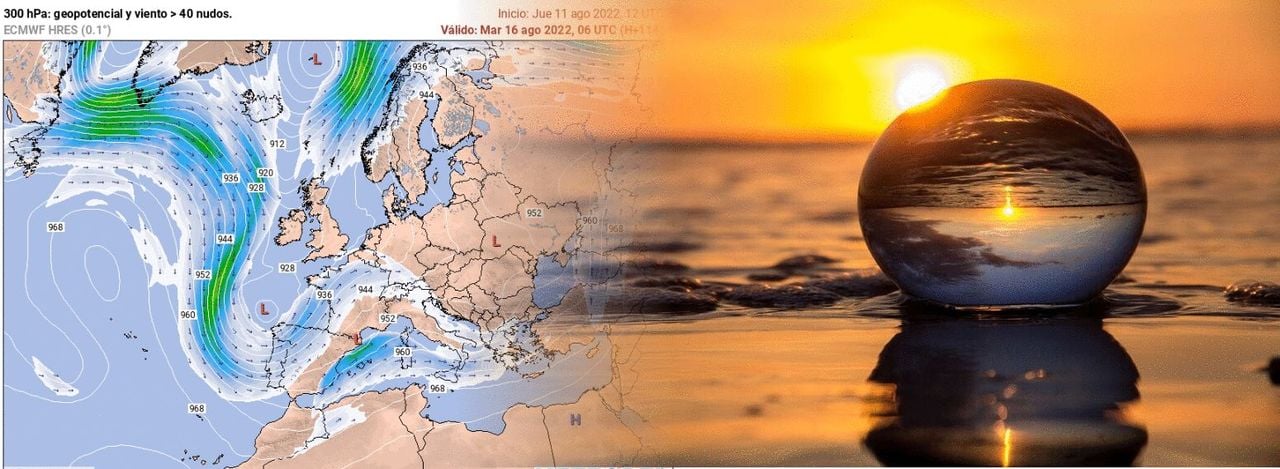 Tendencias del tiempo para lo que queda de agosto: llega aire fresco en dos episodios diferenciados
