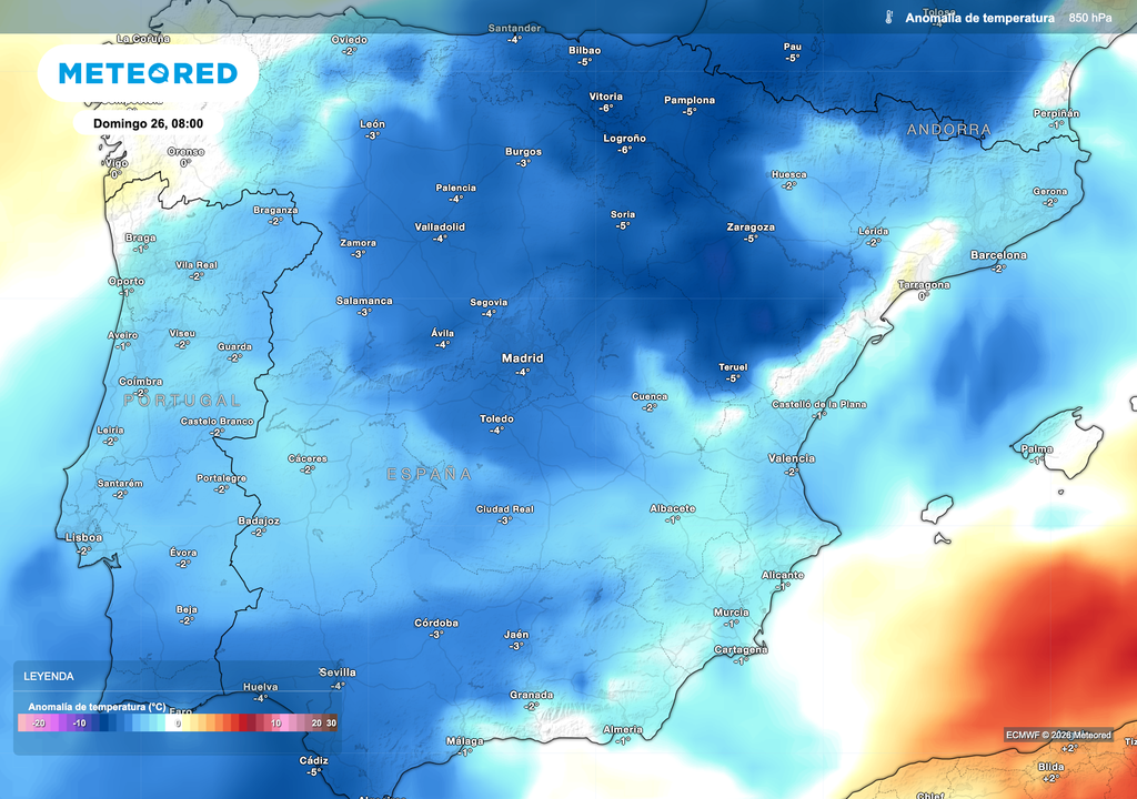 Una masa de aire más fresca de origen atlántico, desahuciará el calor extremo de España de cara al fin de semana.