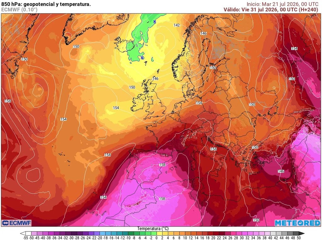 El mes de agosto podría empezar con un nuevo episodio de temperaturas muy altas en España.