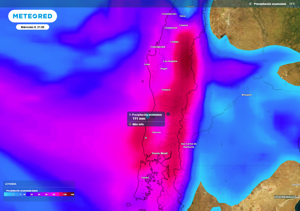 Lluvias abundantes serán las que dejará el río atmosférico durante la próxima semana.