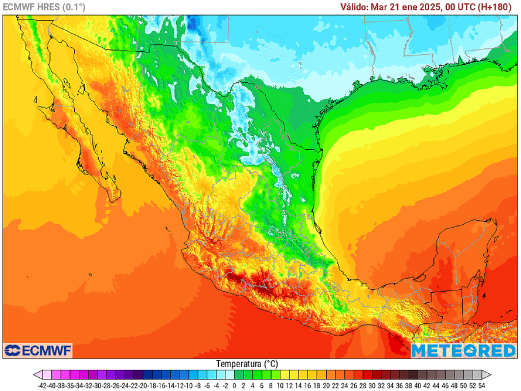Pronóstico de temperaturas en grados Celsius Pronóstico de temperaturas en grados Celsius