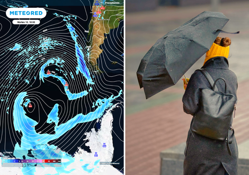 "Tendremos varios d&iacute;as con lluvias" seguidilla de sistemas frontales cruzar&aacute;n por Chile esta semana, afirma Meteored