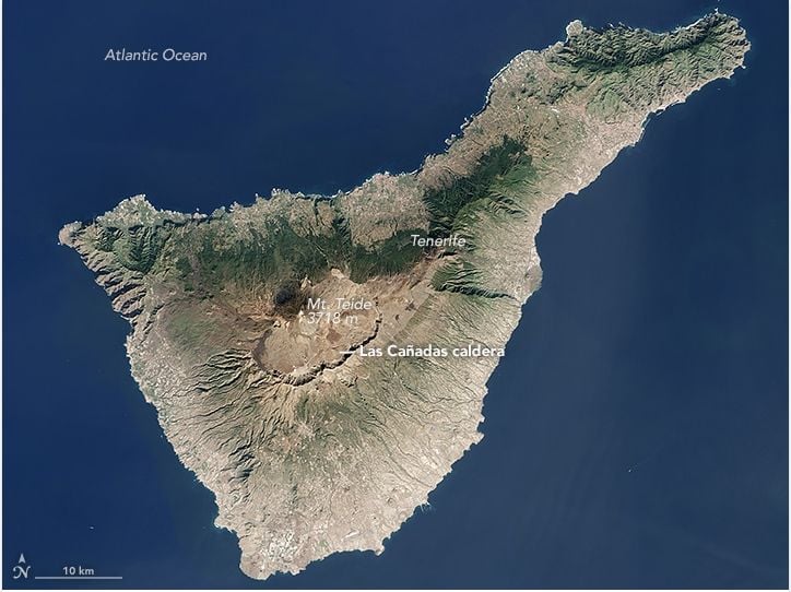 Tenerife Visto Por Landsat-8