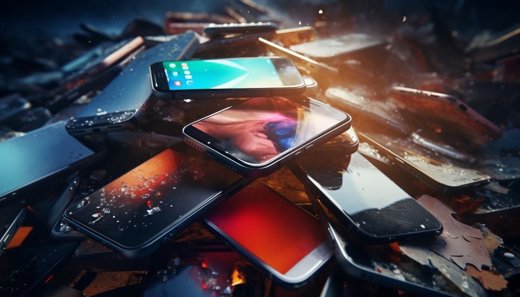 basura electrónica Los teléfonos en desuso contienen materiales valiosos como oro, plata y litio que podrían recuperarse y reinsertarse en la economía circular.