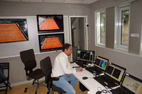 Tenis En Roland Garros y La Meteo En Tiempo Real Local de la meteo en Roland Garros en 2015 - Créditos Météo-France