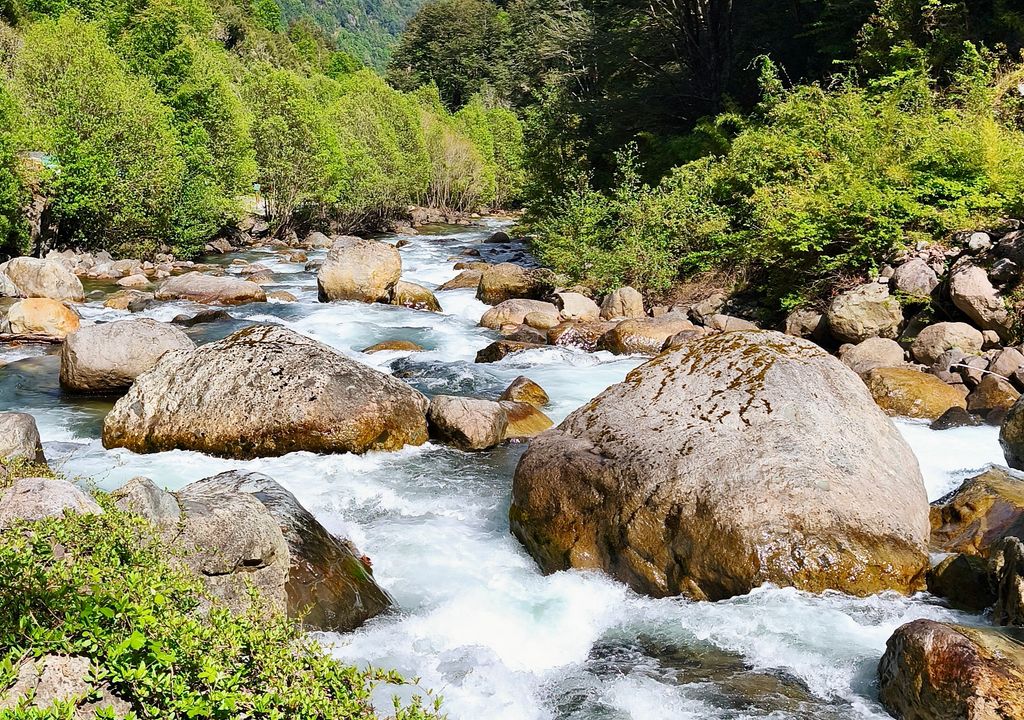Río Liucura, Huife, Región de la Araucanía. Río Liucura, Huife, Región de la Araucanía.