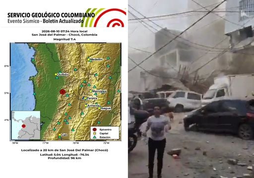 Terremoto de 7.4 sacude Colombia, dejando perdidas humanas, edificios col&aacute;psalos y el pa&iacute;s en alerta por r&eacute;plicas