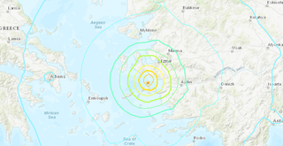 Terremoto de magnitud 7 en la costa turca del mar Egeo y tsunami