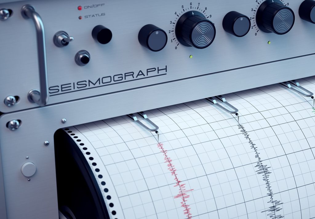Erdbeben-Seismograph