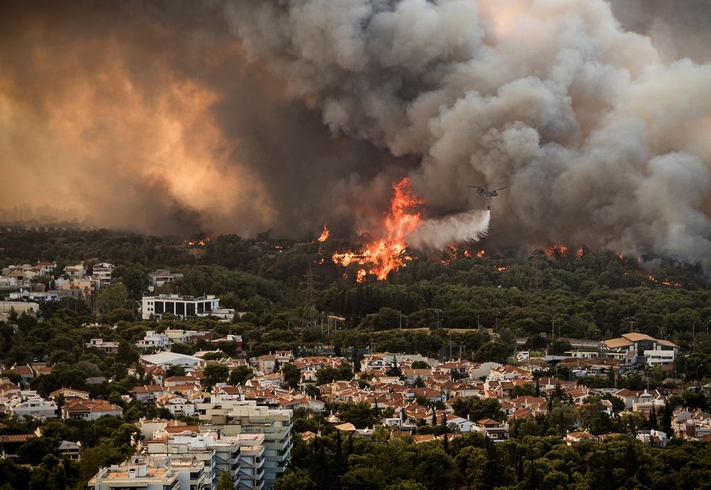 inecndio grecia