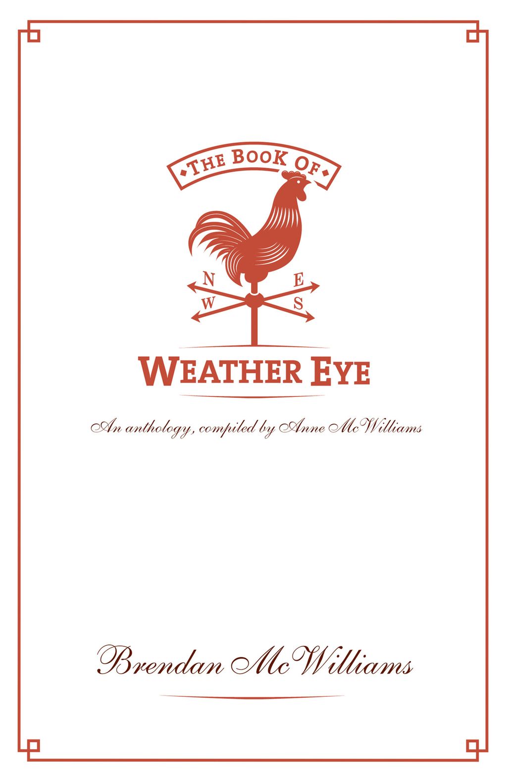 The Book Of Weather Eye rendan McWilliamsRecopilación a cargo de Anne Mc Williams (viuda del autor)Gill & MacmillanAño 2008256 páginasISBN: 978-0717-145-81-2Antología póstuma del meteorólogo irlandés y columnista del Irish Time, Brendan McWilliams, con sus columnas periodísticas más recordadas. Se trata de una selección de las miles que publicó a diario (salvo los sábados) en el citado periódico durante casi dos décadas. La recopilación ha corrido a cargo de su esposa y viuda, Anne, que ha seleccionado, de manera transversal, los temas que más despertaron el interés y la imaginación del autor, desde el papel de la Meteorología en la configuración del mundo que nos rodea al lugar del tiempo atmosférico y el clima en la historia y la mitología antigua. Su columna “Weather Eye” (El ojo del tiempo) se convirtió para Brendan McWilliams en una oportunidad diaria para expresar sus pasiones con entusiasmo y creatividad.