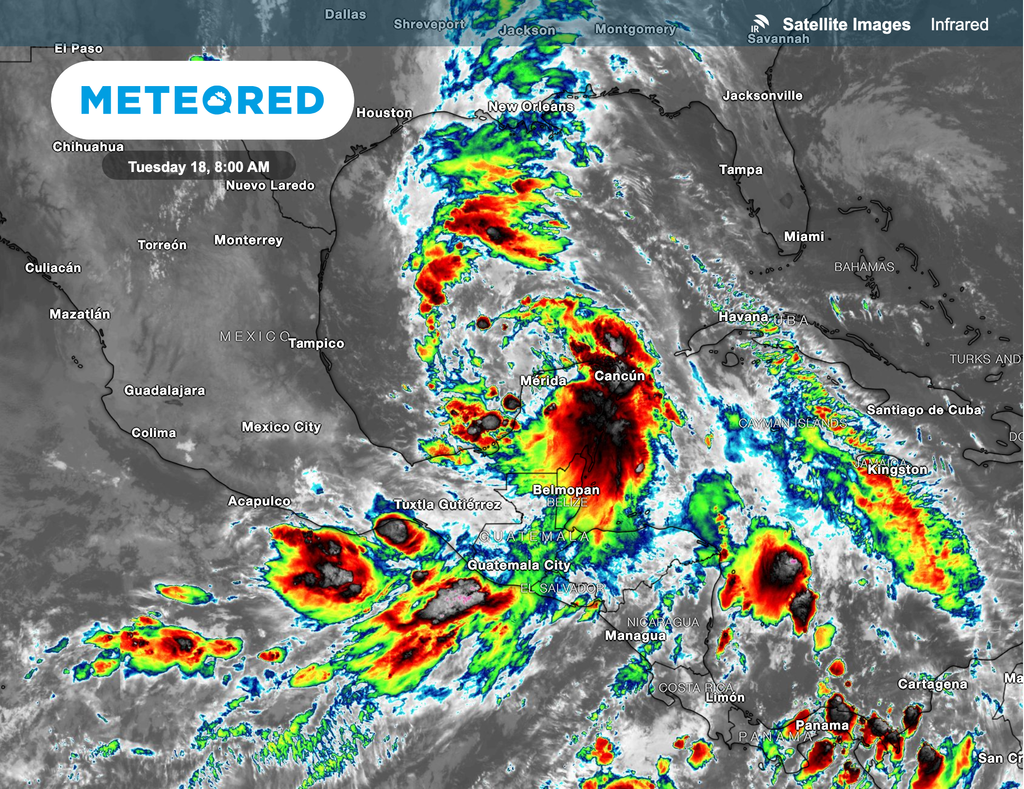 Potential Tropical Cyclone One Infrared Image