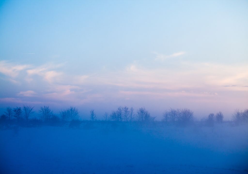 Foggy landscape.