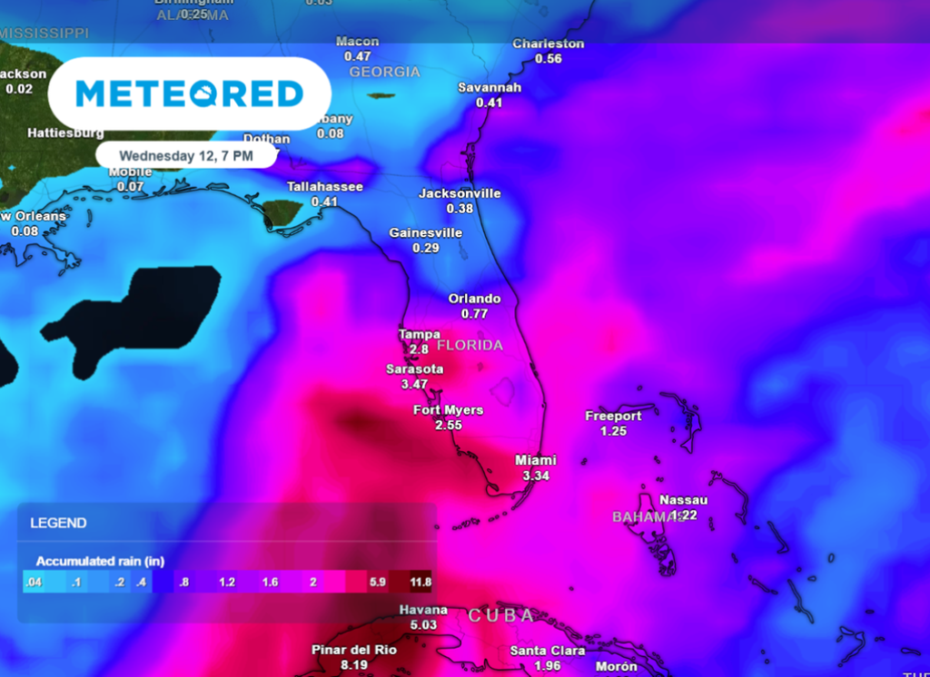 Models are brining heavy rain into Floriday by the end of the week.