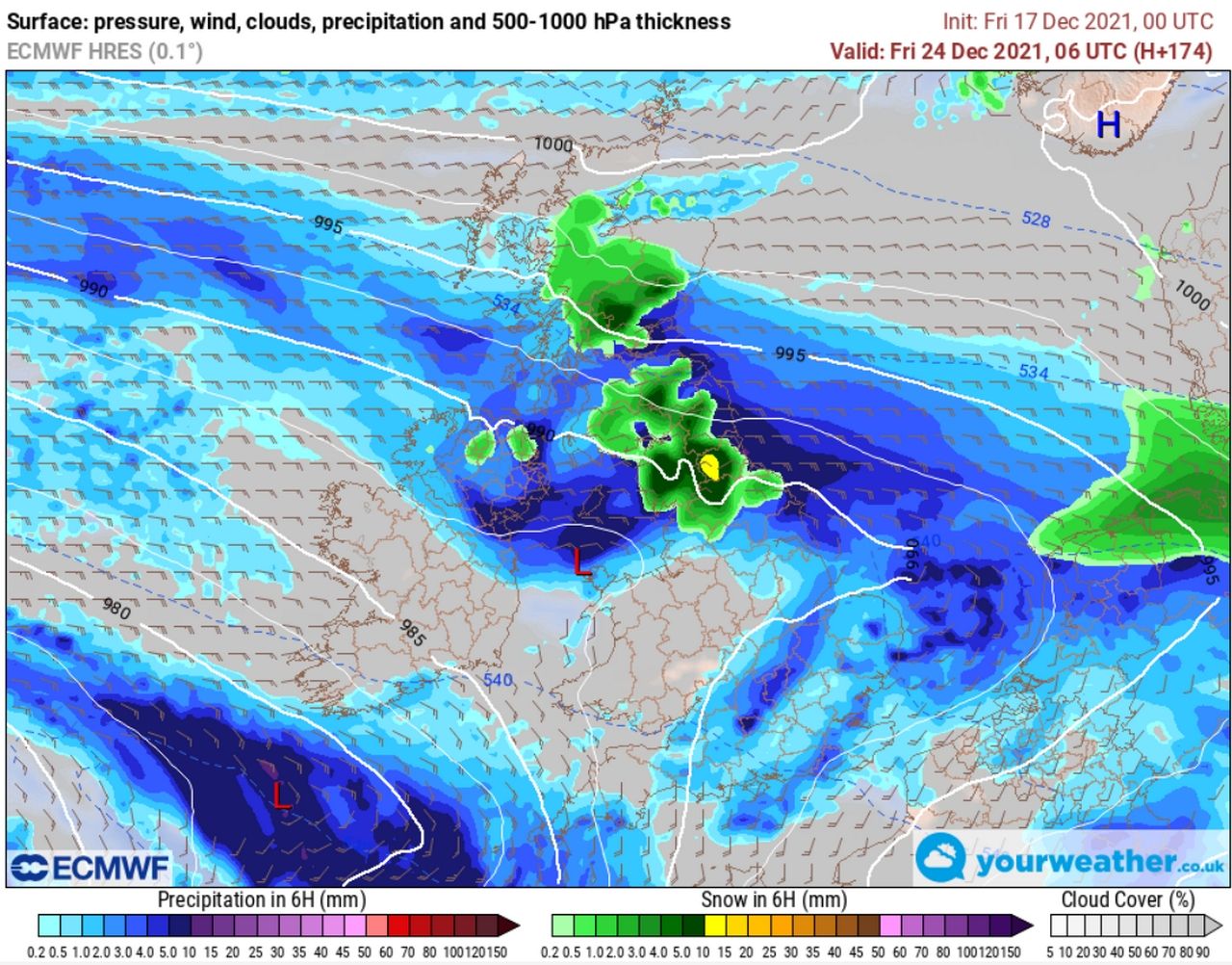 The UK Christmas weather forecast a cold outlook and a chance of snow