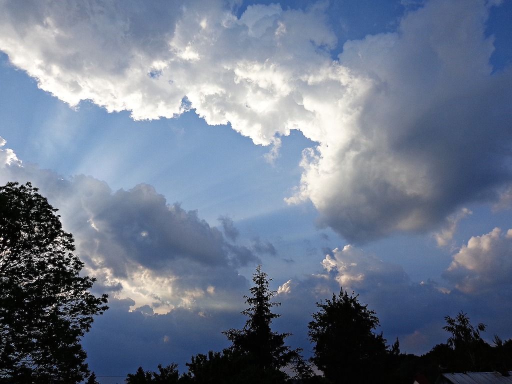 Sunshine and cloud.