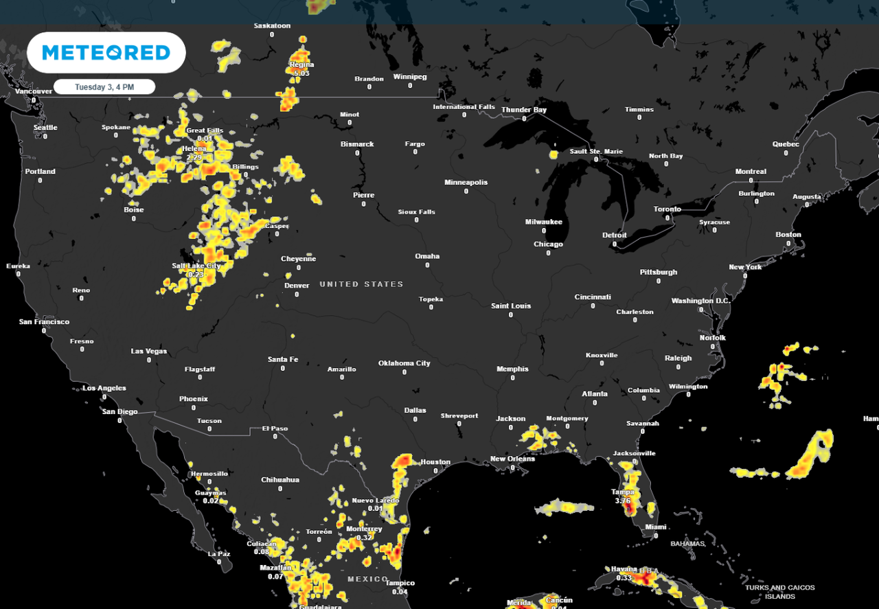 Threat of Severe Storms in the Rockies and Heavy Rainfall in Texas That ...