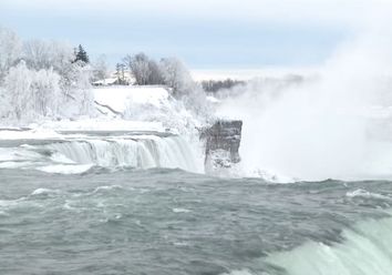 Eingefroren: An den Niagarafällen herrscht Eiszeit! Eingefroren: An den Niagarafällen herrscht Eiszeit!