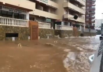 Inundaciones en Castellón tras lluvias de récord Inundaciones en Castellón tras lluvias de récord