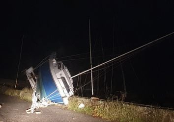Uma noite de terror no noroeste da França causada pela depressão Alex