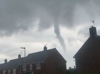 Funnel clouds seen in UK amidst thundery weather and hailstorms