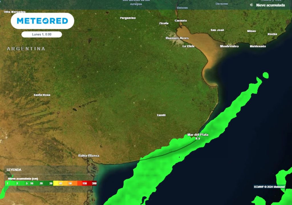 frío polar Argentina alerta fin de semana pronóstico tiempo clima nieve nevadas Buenos Aires Costa Atlántica
