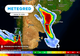 El tiempo en Argentina hasta el fin de semana: 18 provincias en alerta por tormentas severas