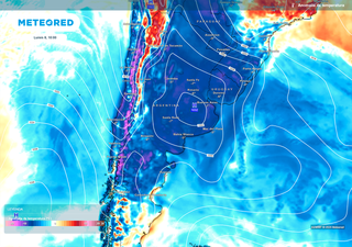 El tiempo en Argentina la próxima semana: alerta roja por temperaturas extremadamente bajas