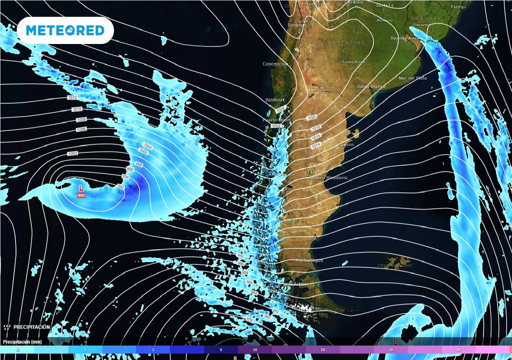 pronóstico precipitación Chile miércoles ECMWF