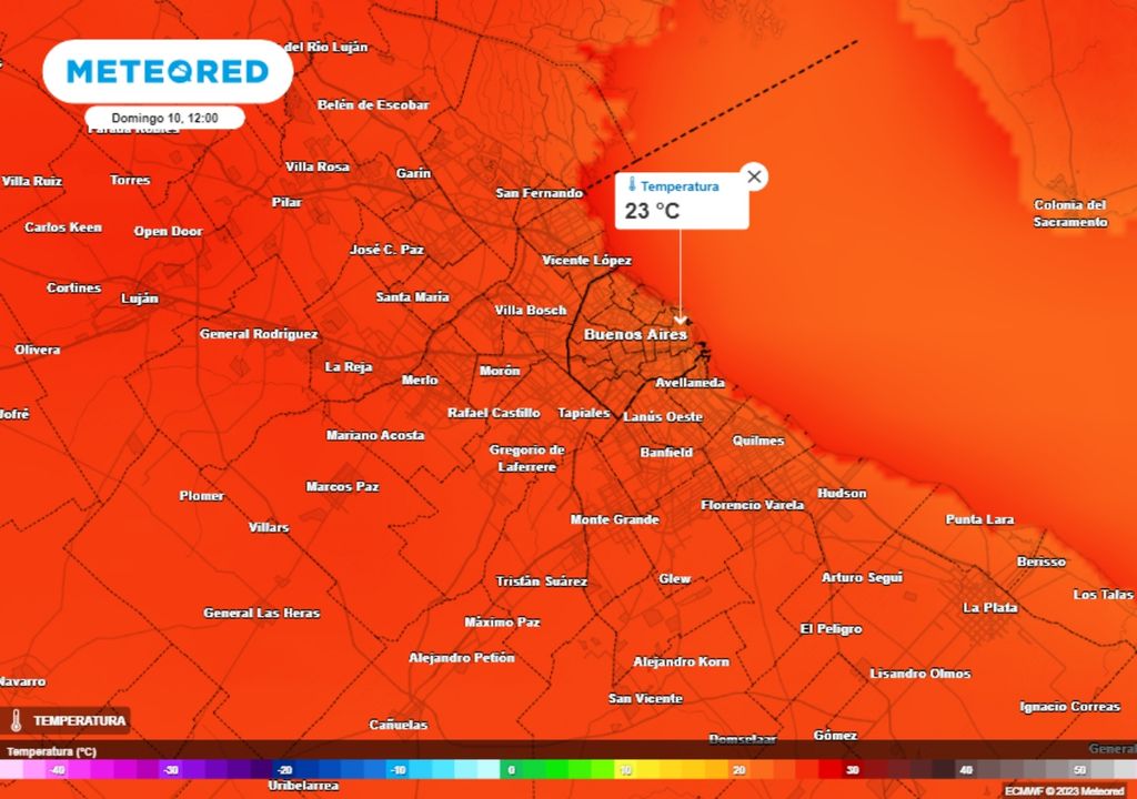 Pronóstico tiempo clima Buenos Aires Argentina asunción presidencial Javier Milei