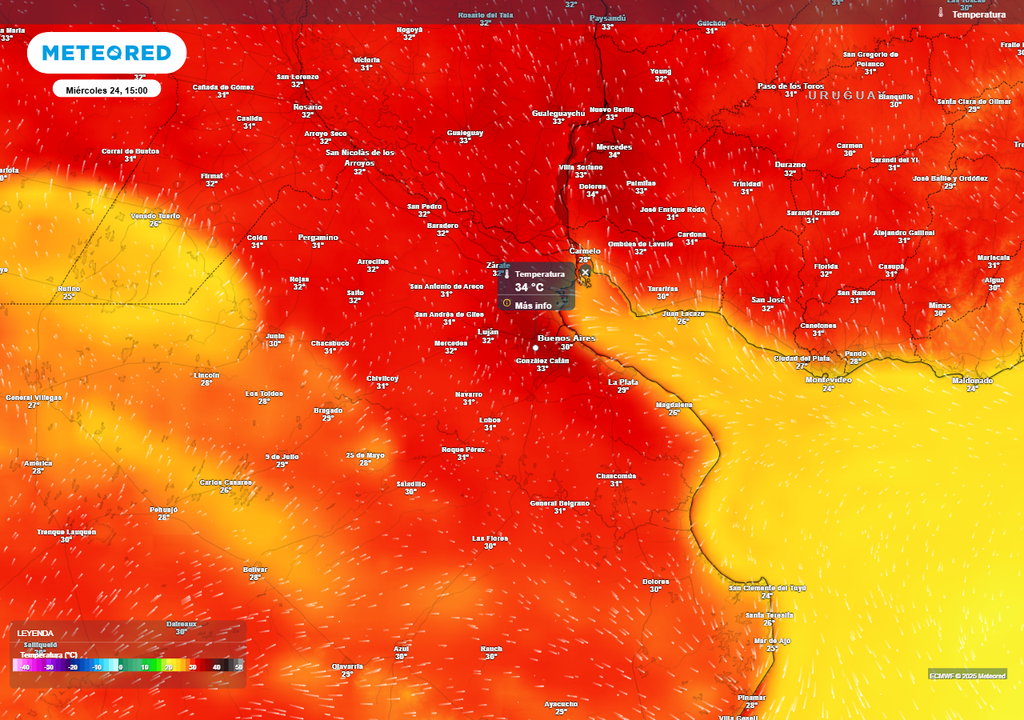 Tiempo AMBA pronóstico clima Buenos Aires Nochebuena Navidad Papá Noel lluvias alerta SMN Meteored