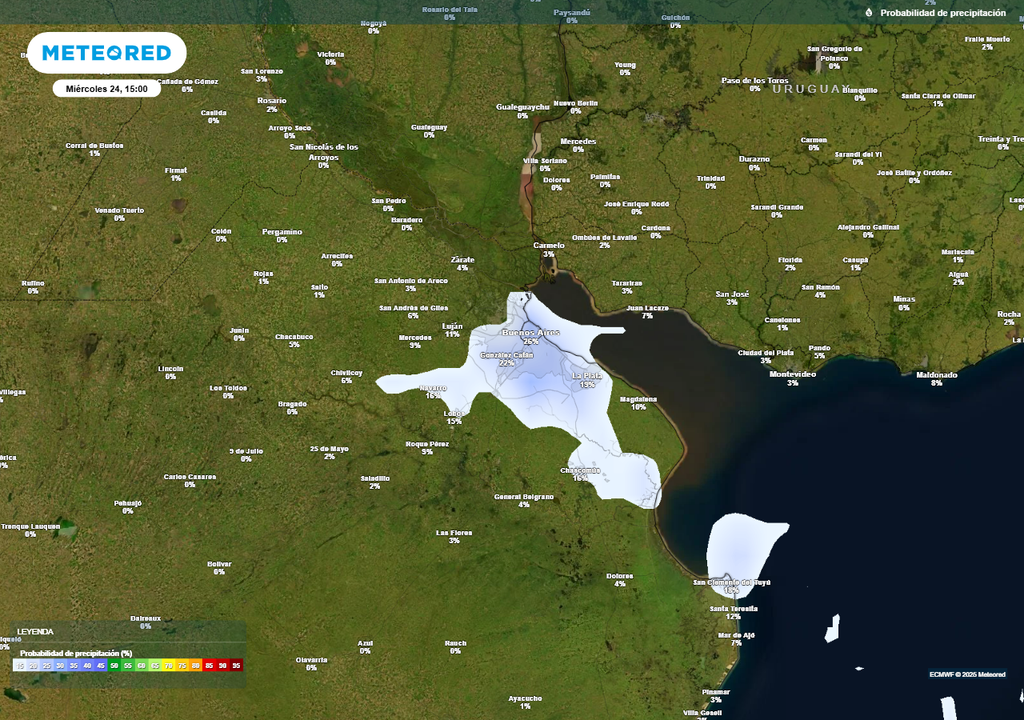Tiempo AMBA pronóstico clima Buenos Aires Nochebuena Navidad Papá Noel lluvias alerta SMN Meteored
