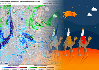 El tiempo en España en Nochevieja y Año Nuevo 2025, tendencias para vísperas y día de los Reyes Magos
