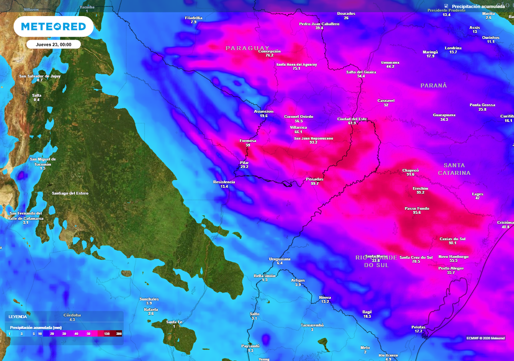 Tiempo alerta pronóstico clima Argentina frío SMN Se prevén precipitaciones abundantes en el norte del Litoral entre hoy y mañana.