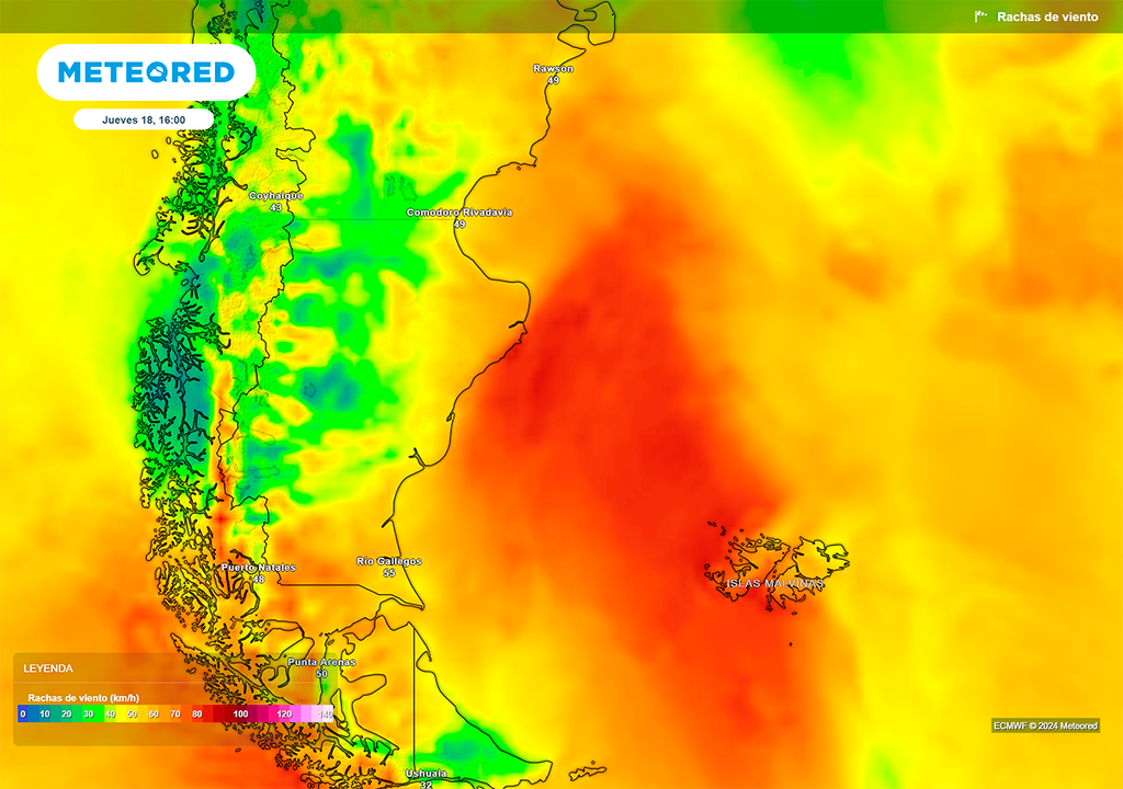 Alerta, Viento, Rafagas, Patagonia, Argentina Alerta, Viento, Rafagas, Patagonia, Argentina